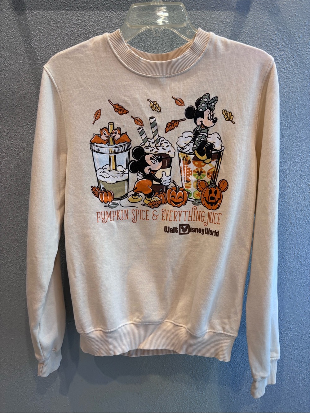 Disney Cream 'Pumpkin Spice & Everything Nice' Women's Sweatshirt